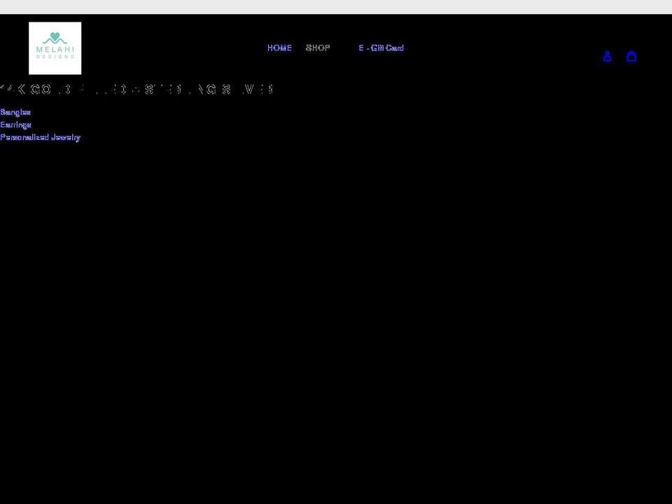 melahidesigns.com shopify website screenshot