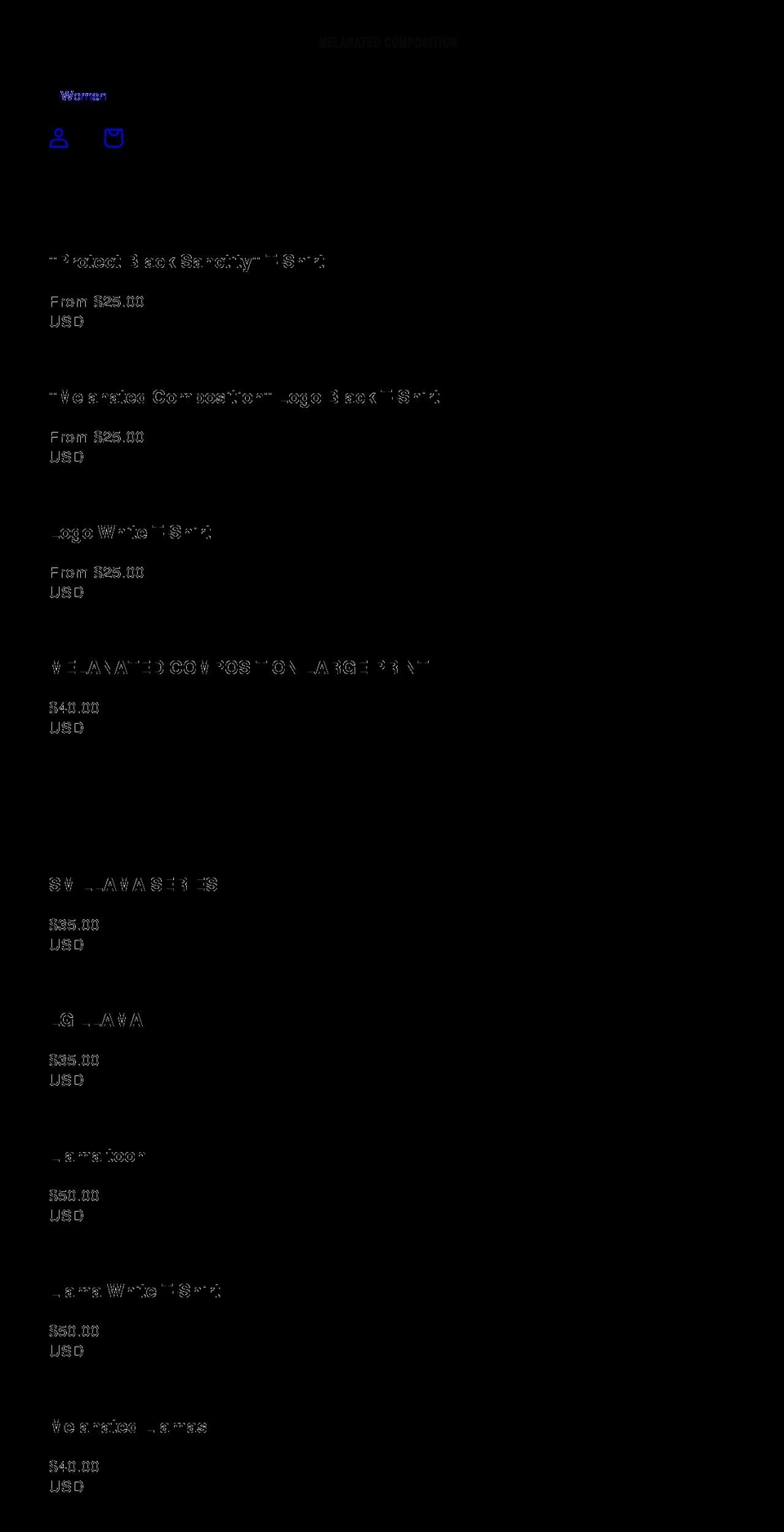 melanatedcomposition.com shopify website screenshot
