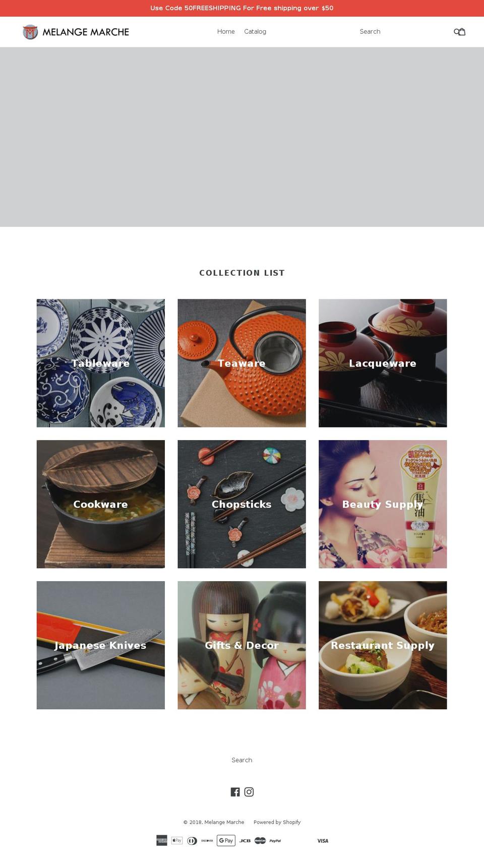 melange-marche.com shopify website screenshot