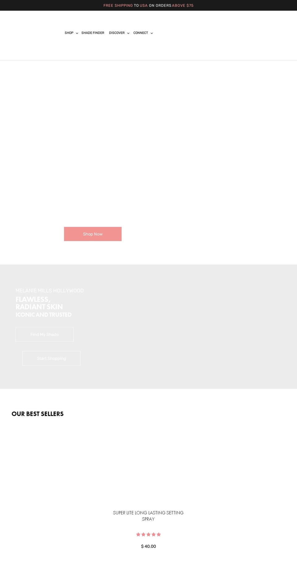 melaniemillshollywood.co.uk shopify website screenshot