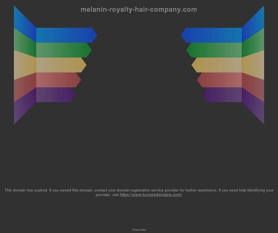 melanin-royalty-hair-company.com shopify website screenshot