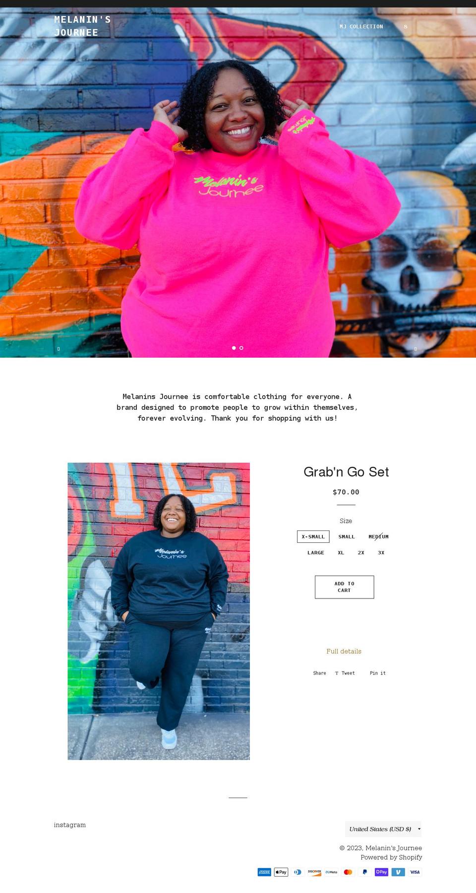 melaninsjournee.com shopify website screenshot
