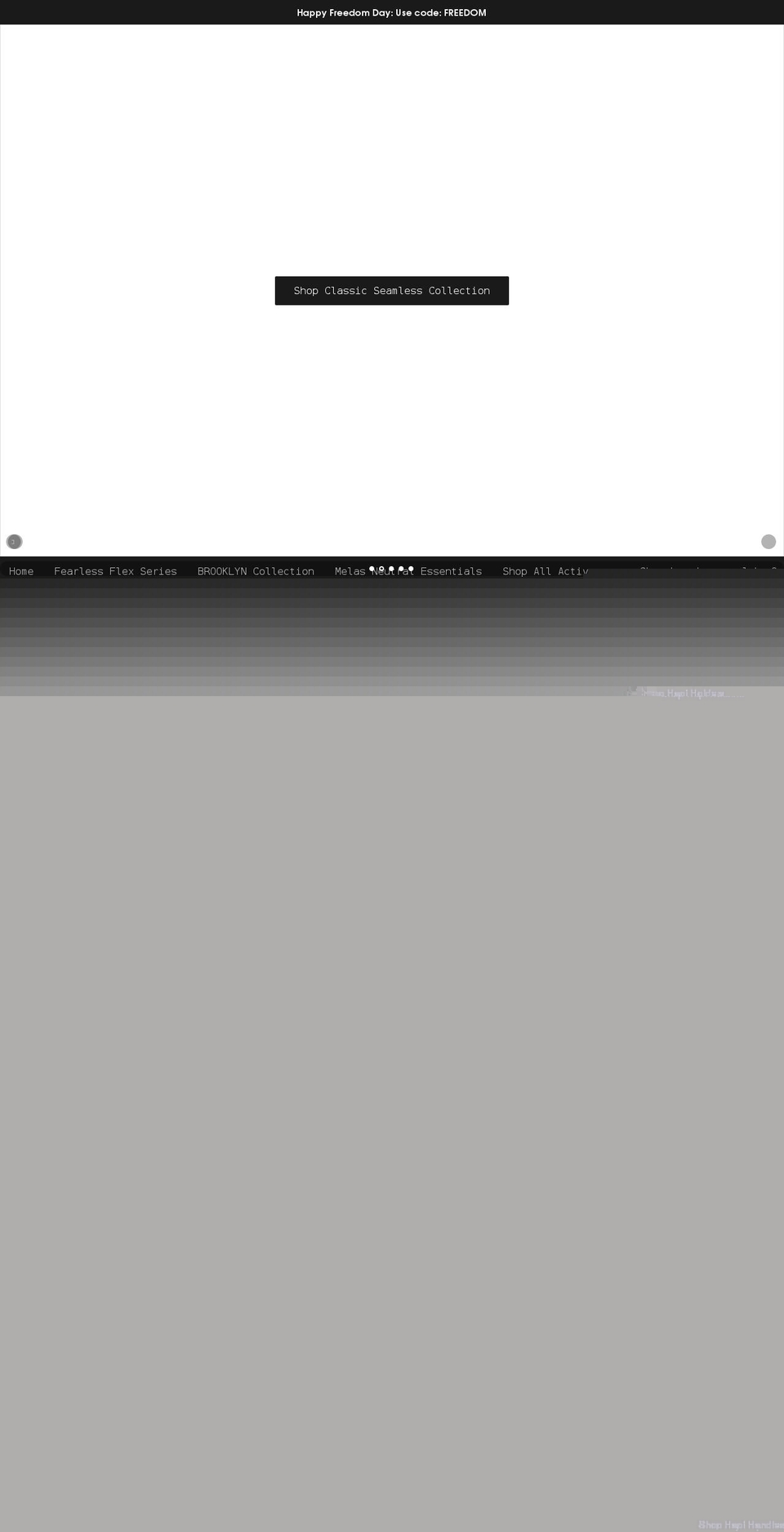 melasathletics.com shopify website screenshot