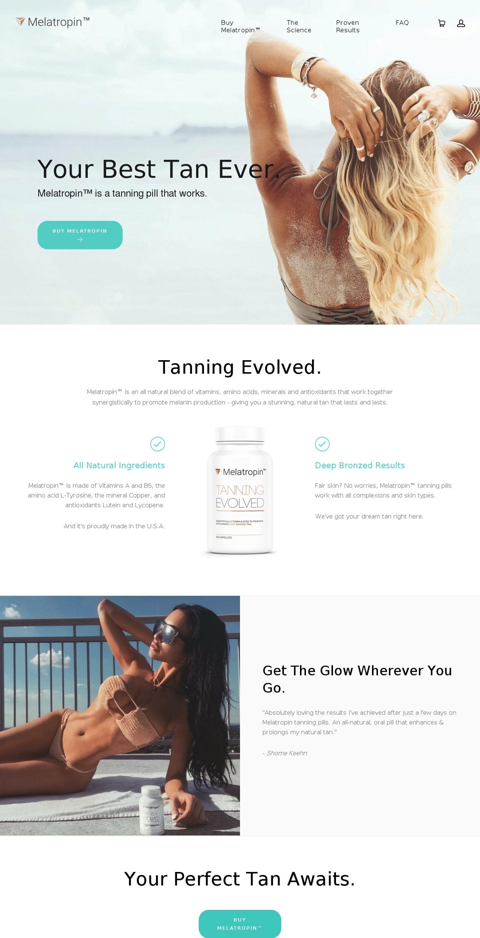 melatropin.com — Shopify storefront screenshot