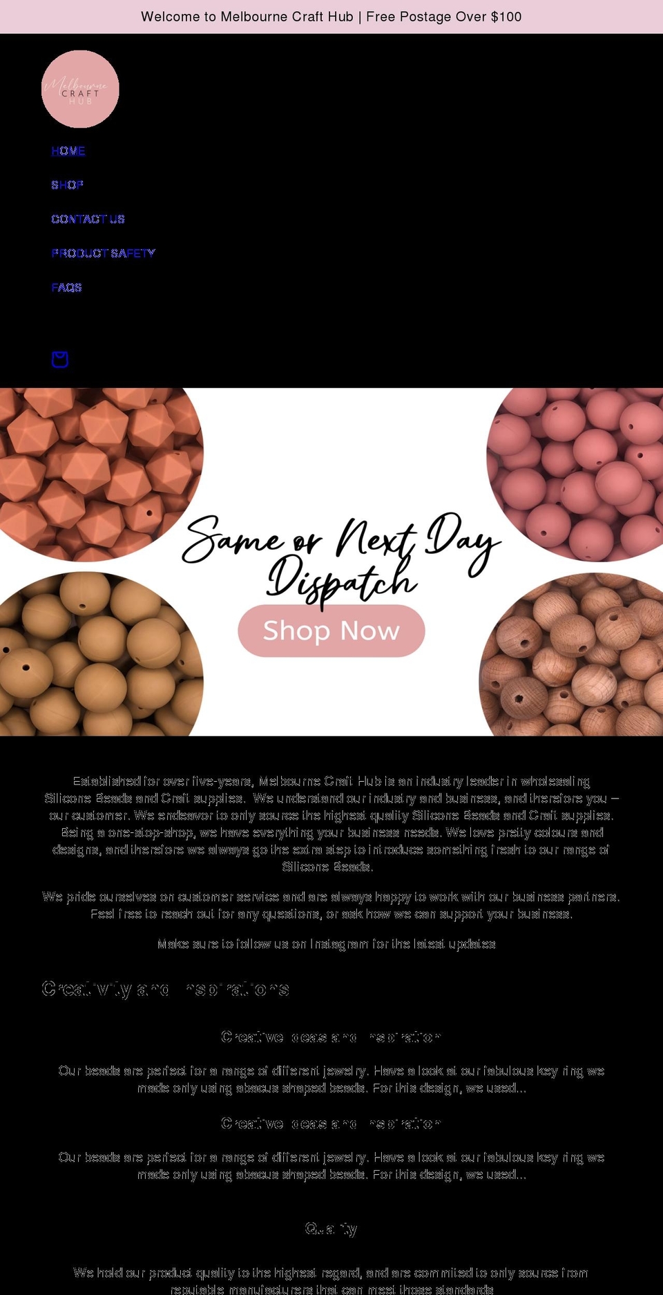 melbourne-craft-house.myshopify.com shopify website screenshot