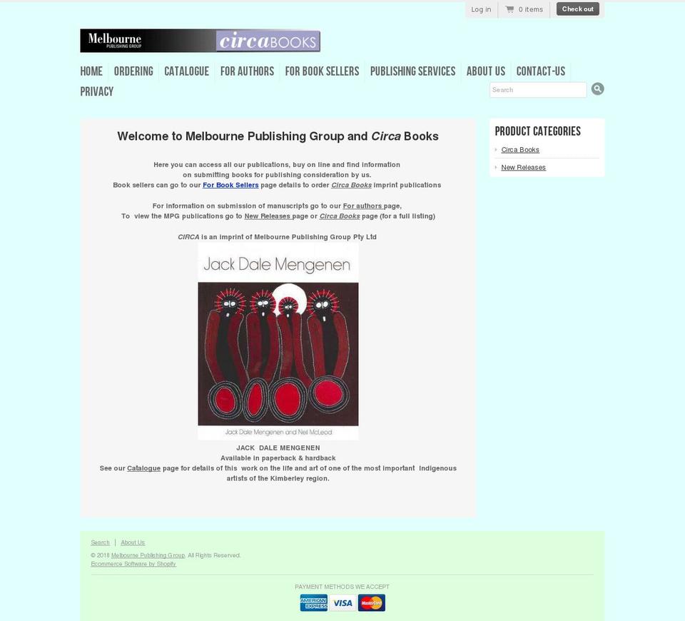 melbournepublishing.com — Shopify storefront screenshot