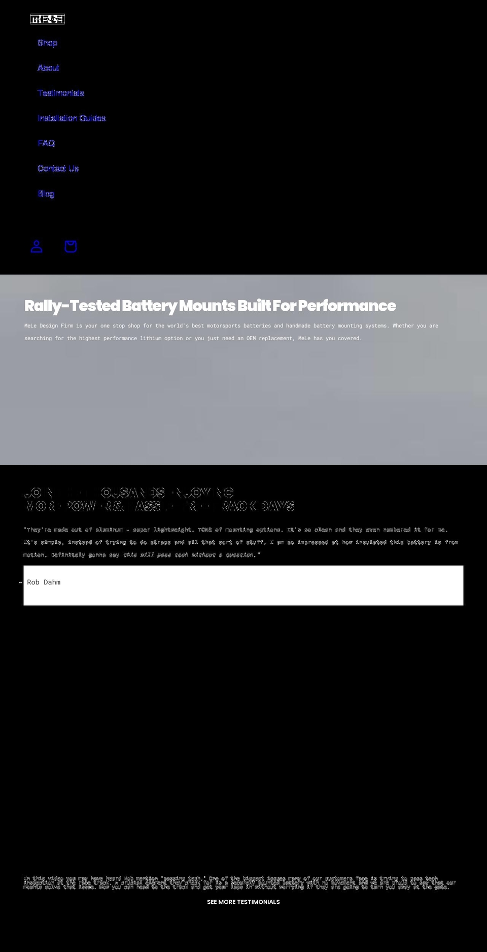 meledesignfirm.com shopify website screenshot