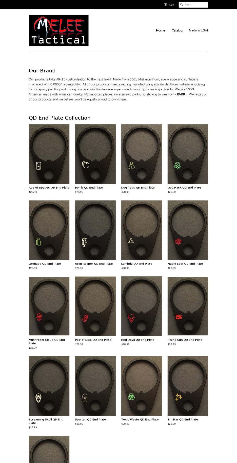 meleetactical.com — Shopify storefront screenshot