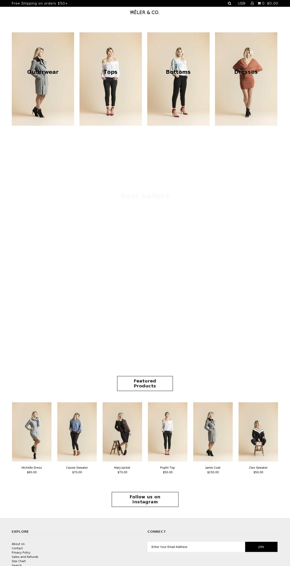 melerco.com — Shopify storefront screenshot