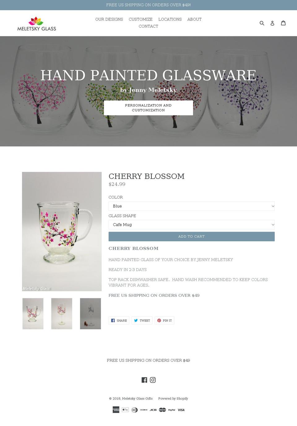 meletsky.com — Shopify storefront screenshot