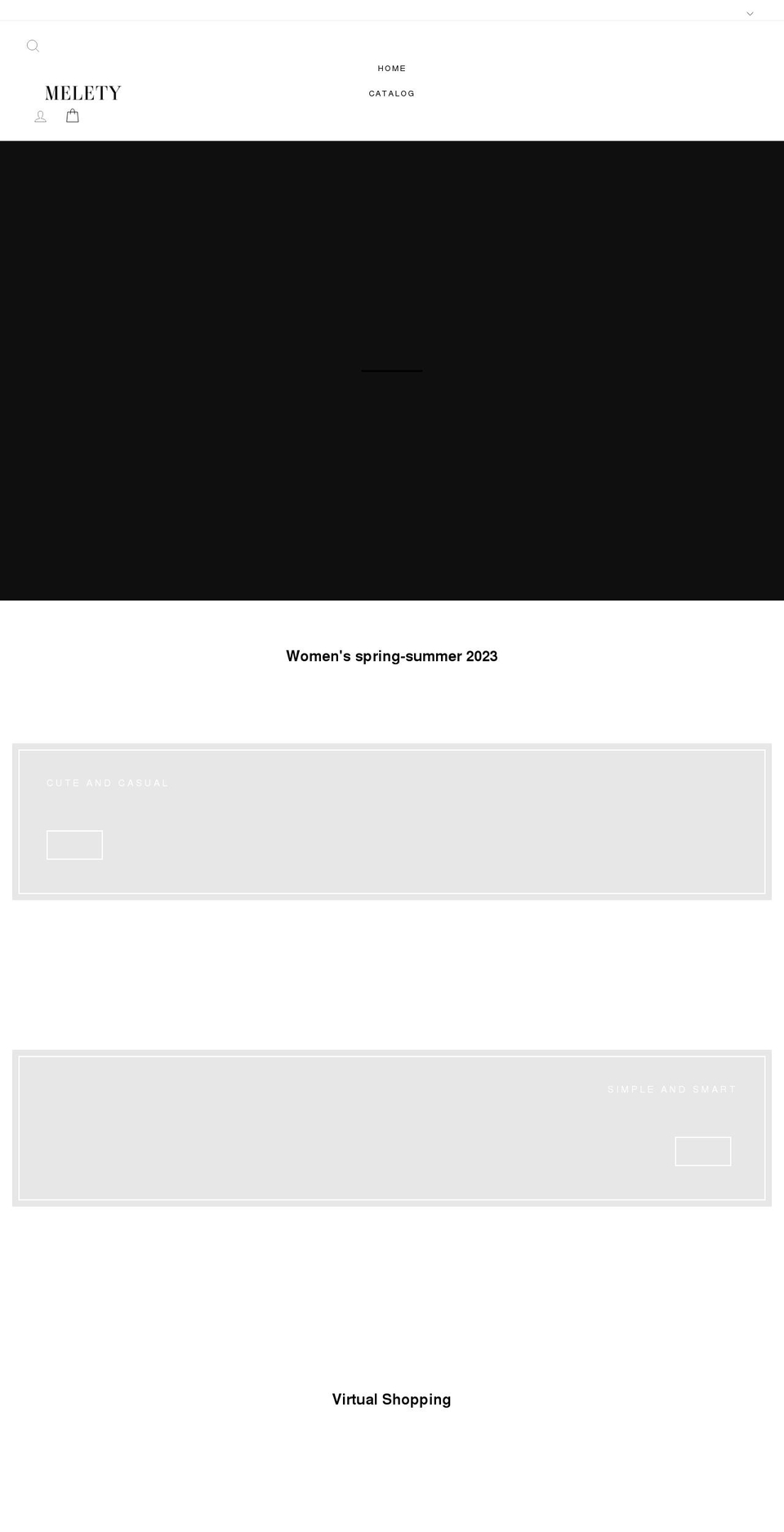 melety.myshopify.com shopify website screenshot