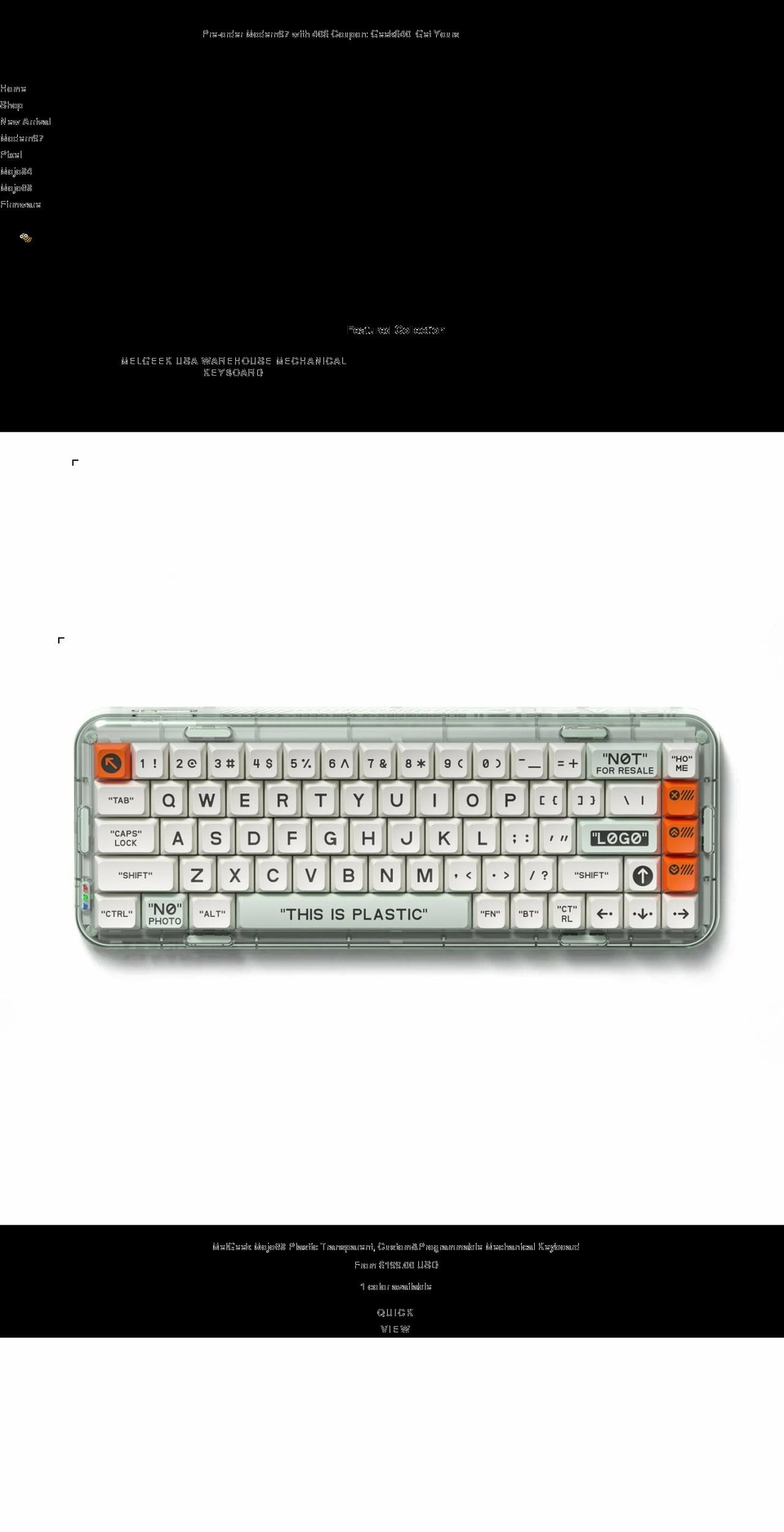 melgeek.com shopify website screenshot
