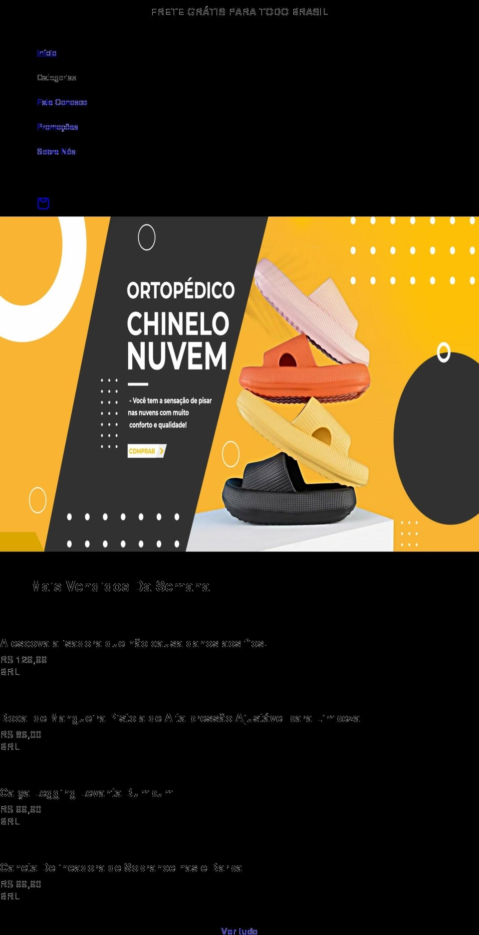 melhorhoje.com shopify website screenshot