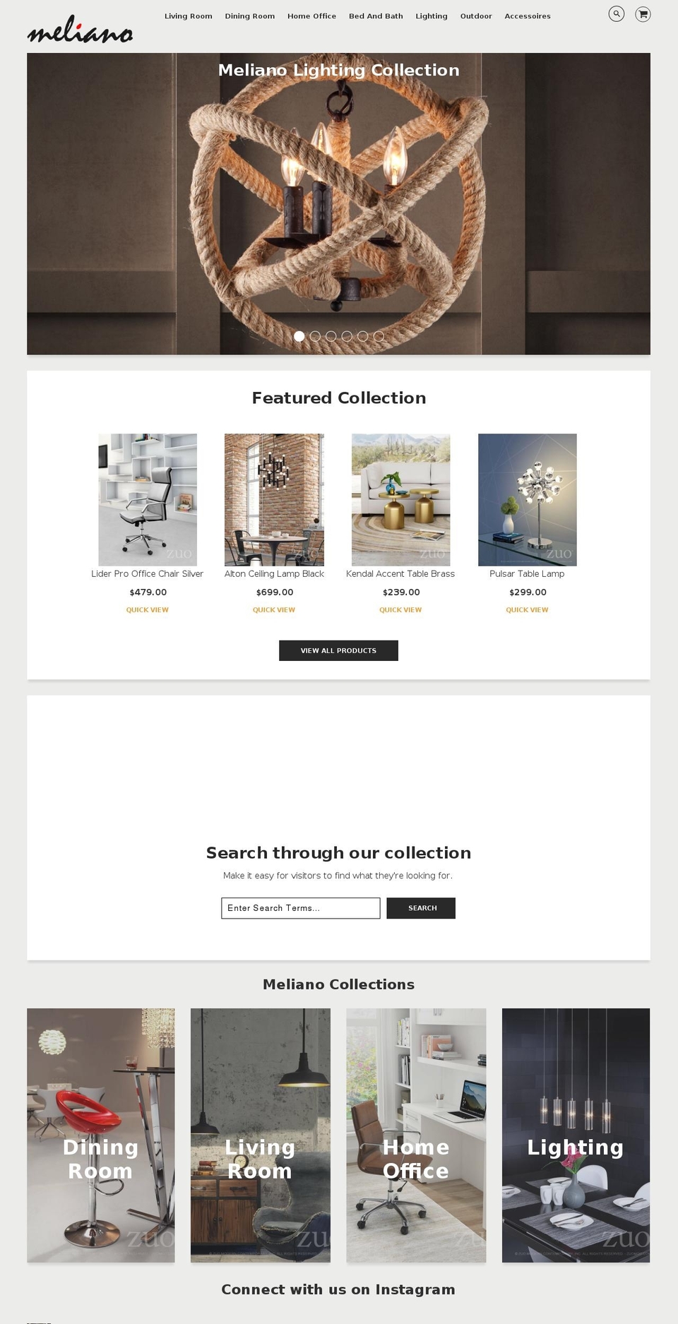 meliano.com — Shopify storefront screenshot