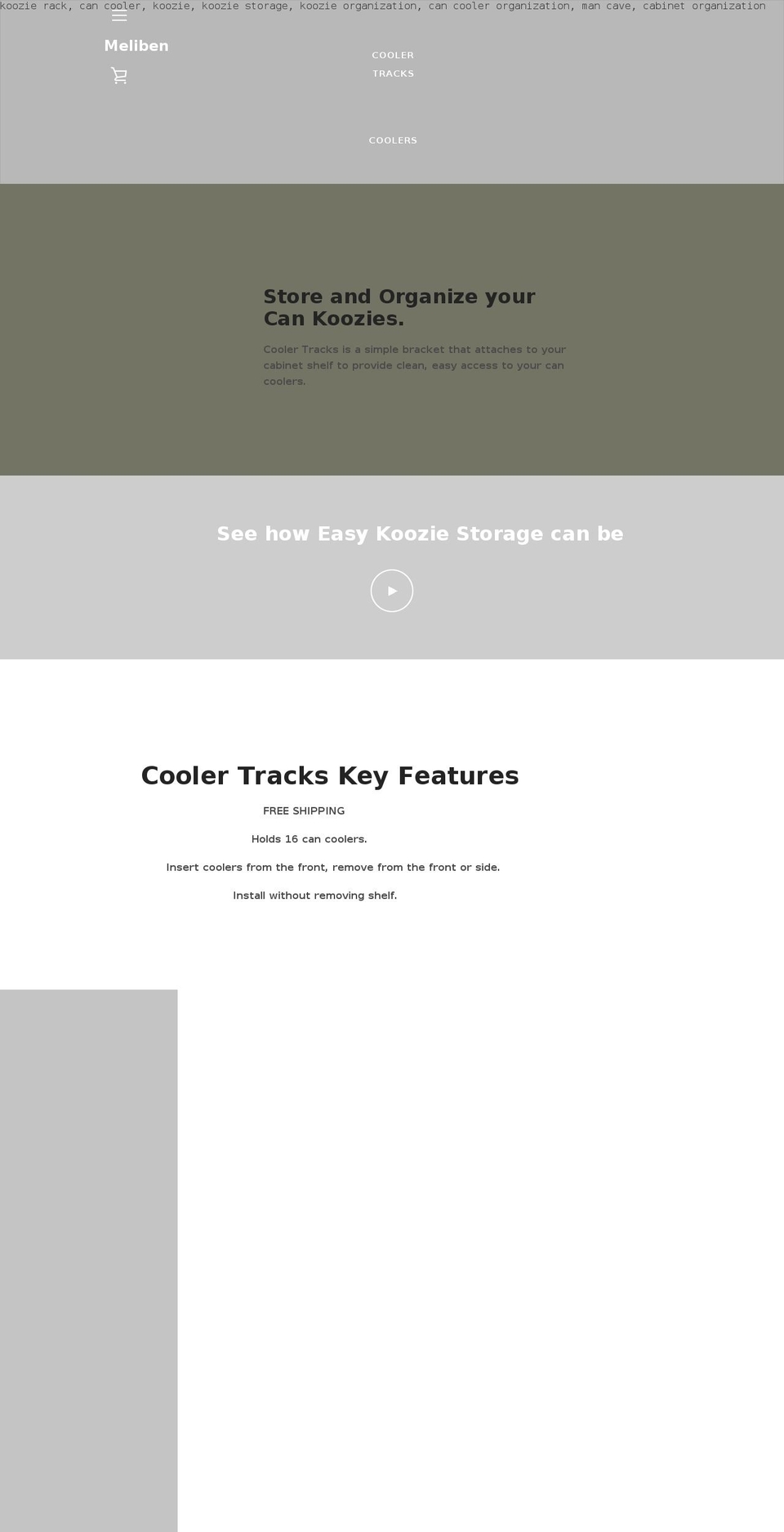 meliben.com shopify website screenshot