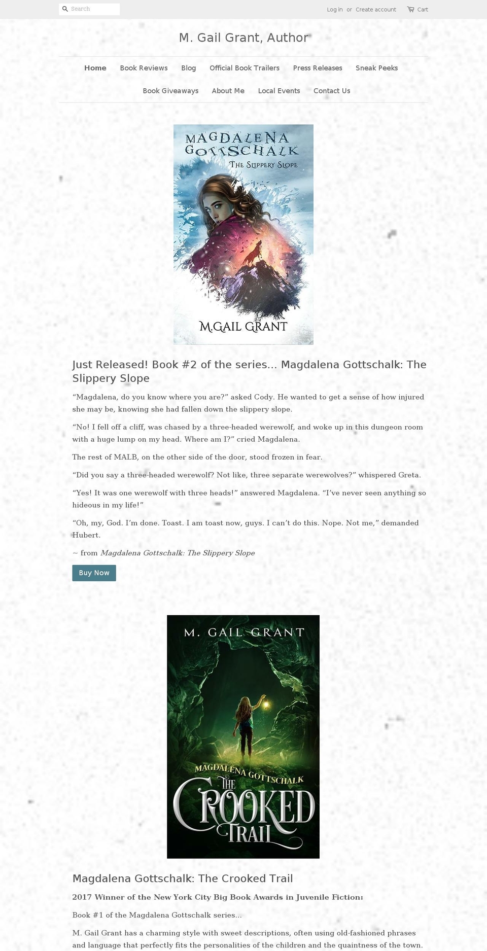melindagailbooks.com — Shopify storefront screenshot