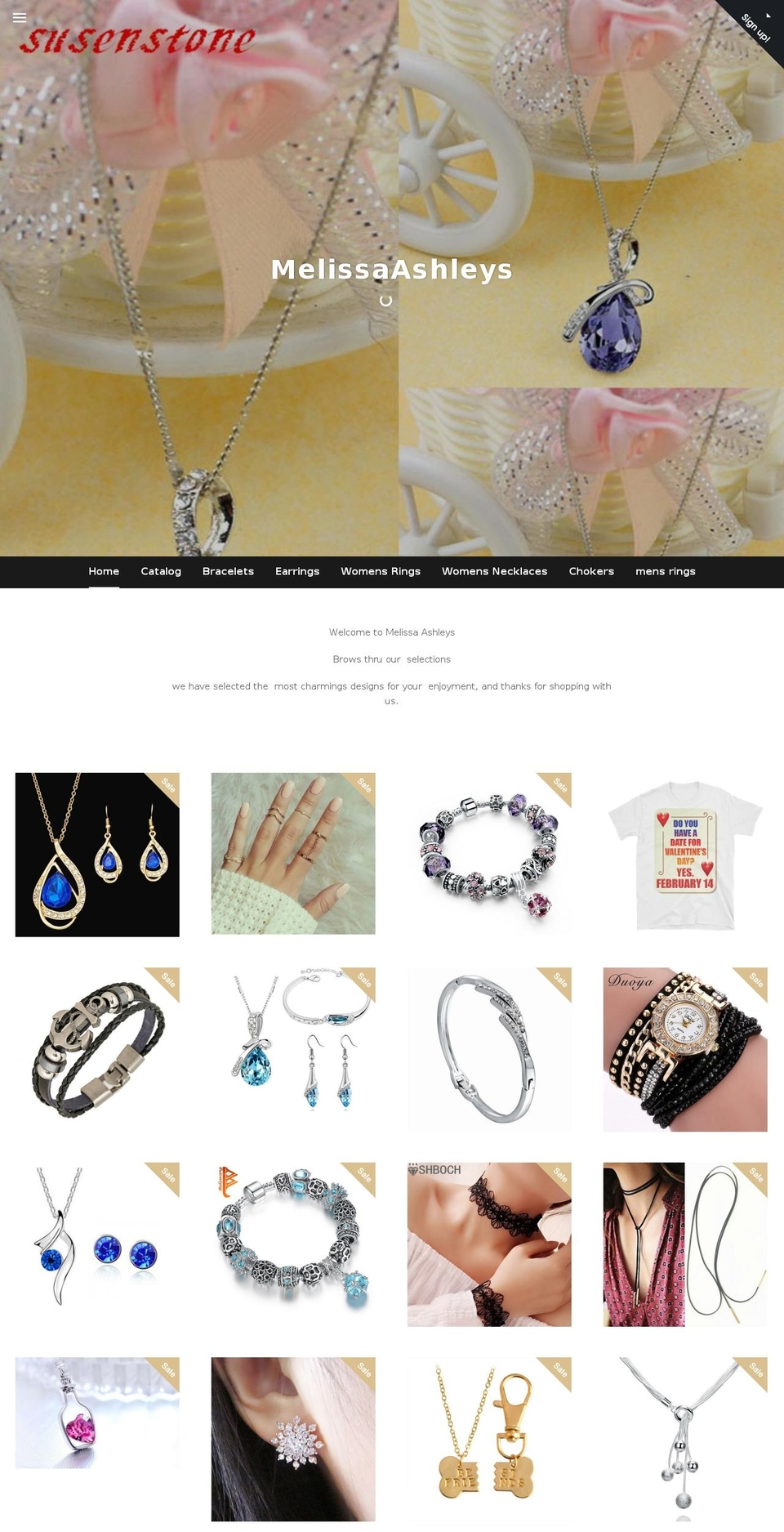 melissaashleys.com shopify website screenshot