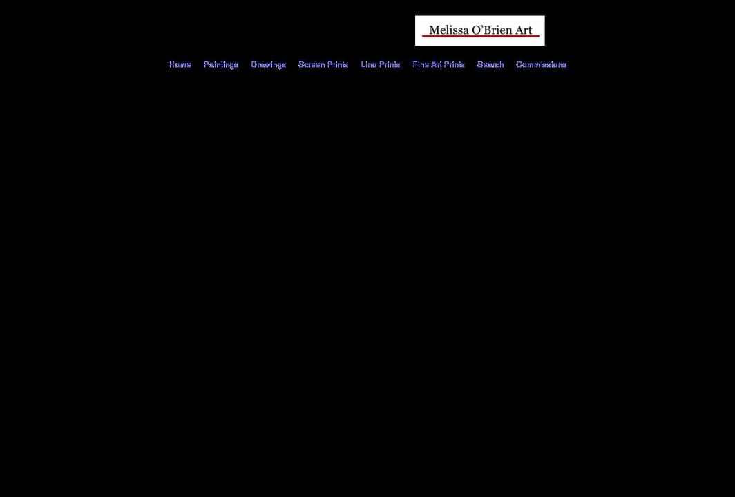 melissaobrienart.com shopify website screenshot