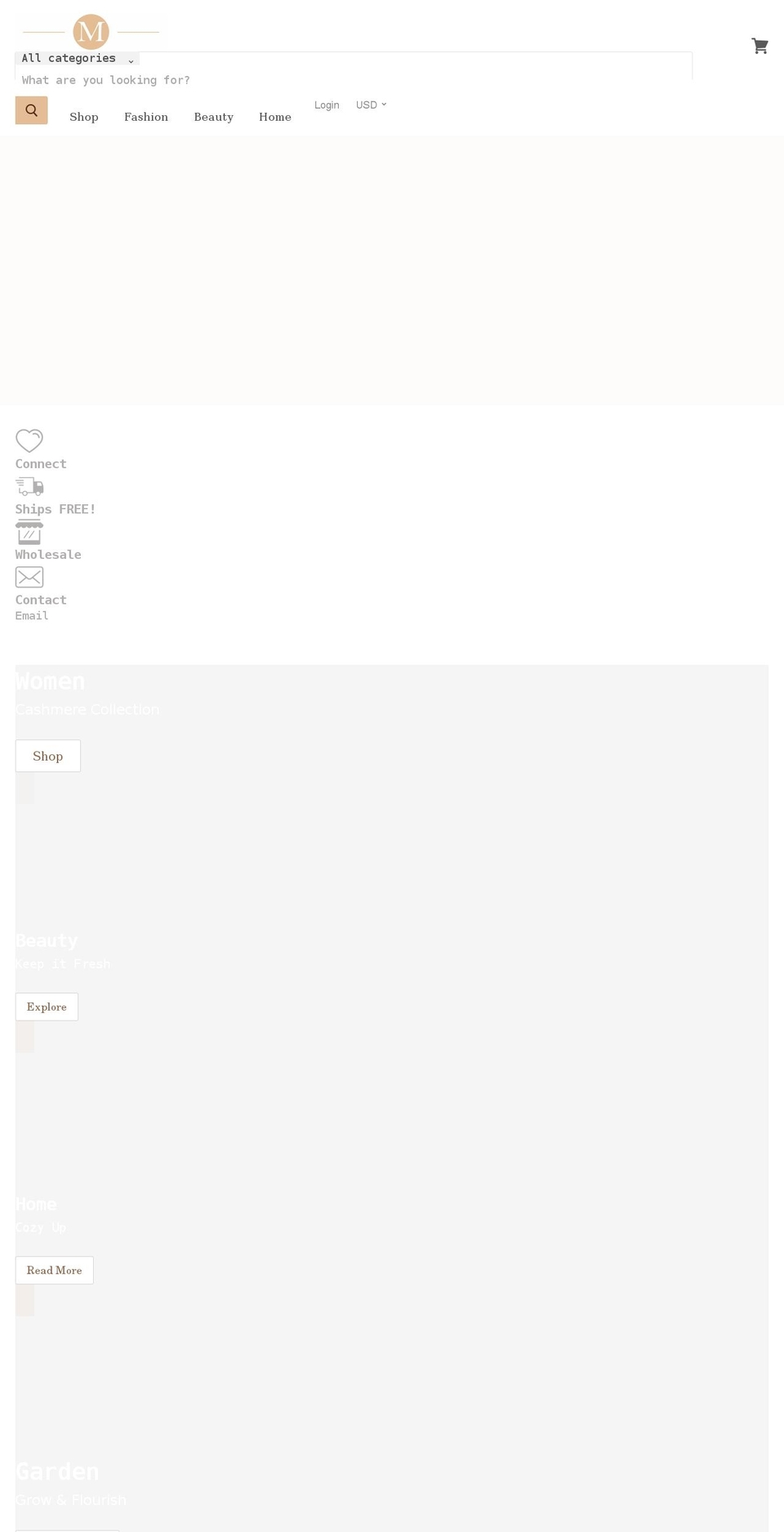 melisseandco.com shopify website screenshot