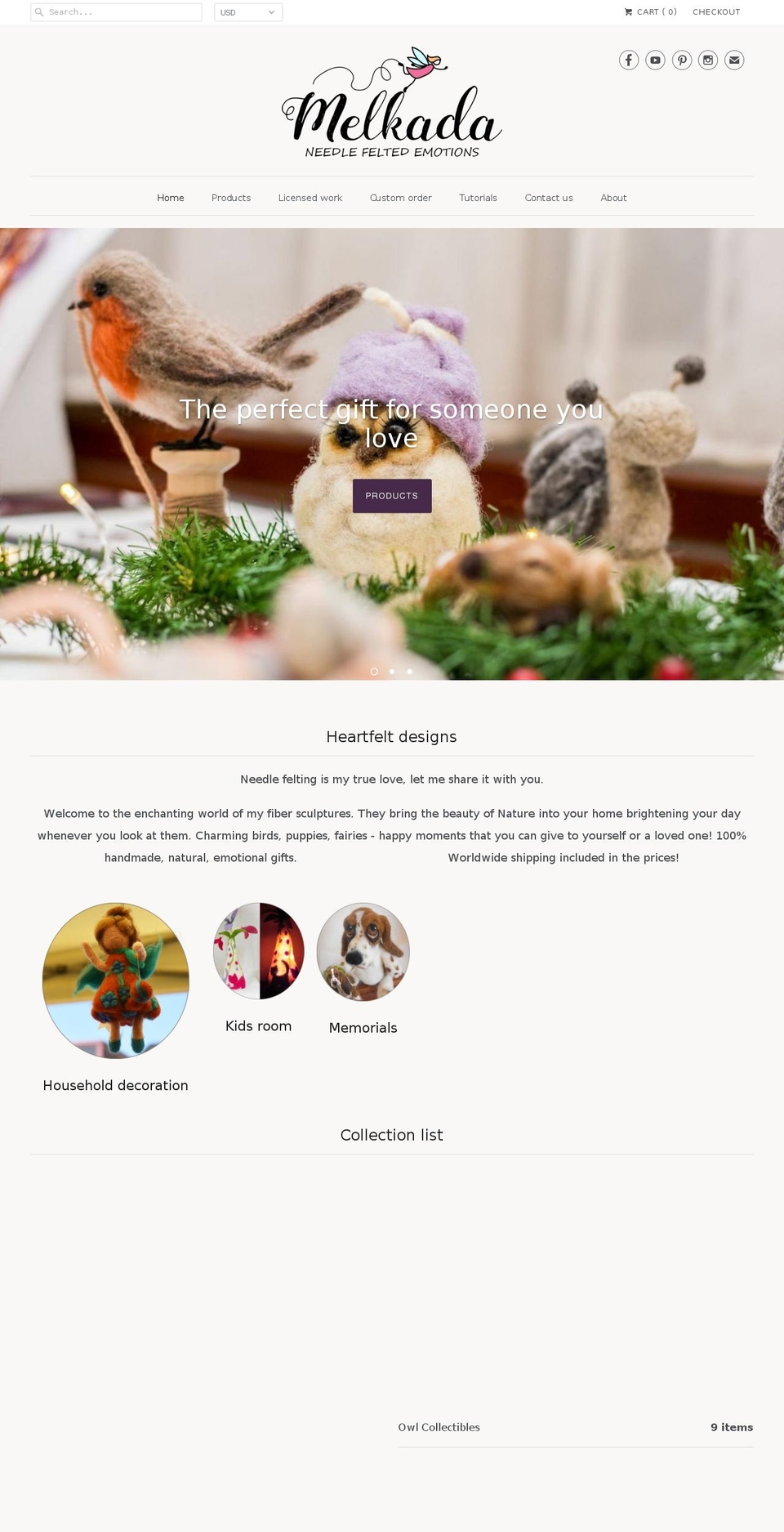 melkada.com — Shopify storefront screenshot