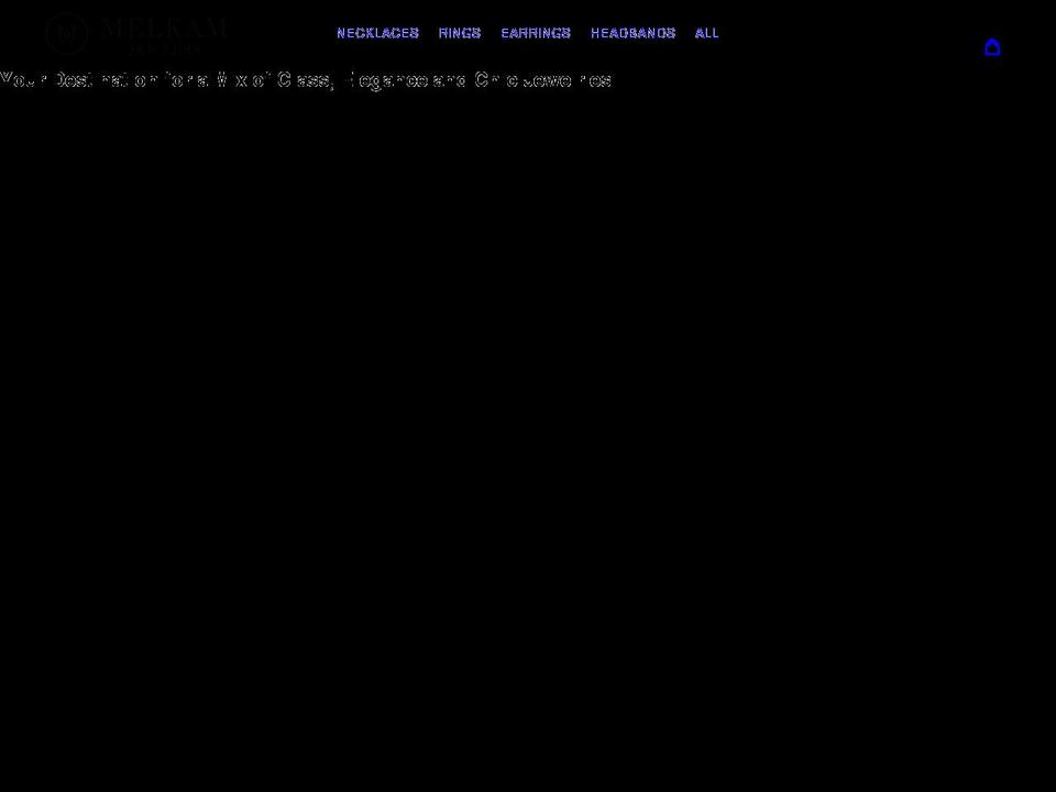 melkamjewelry.com shopify website screenshot