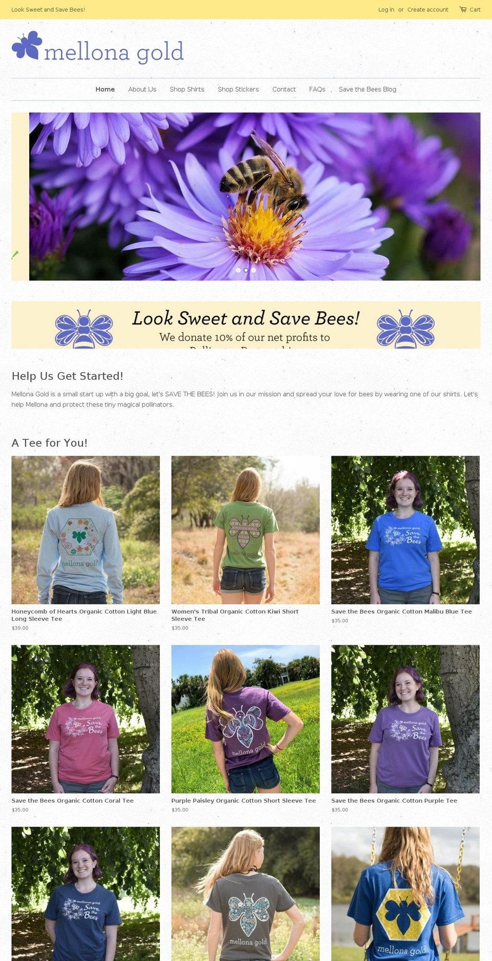 mellonagold.com — Shopify storefront screenshot