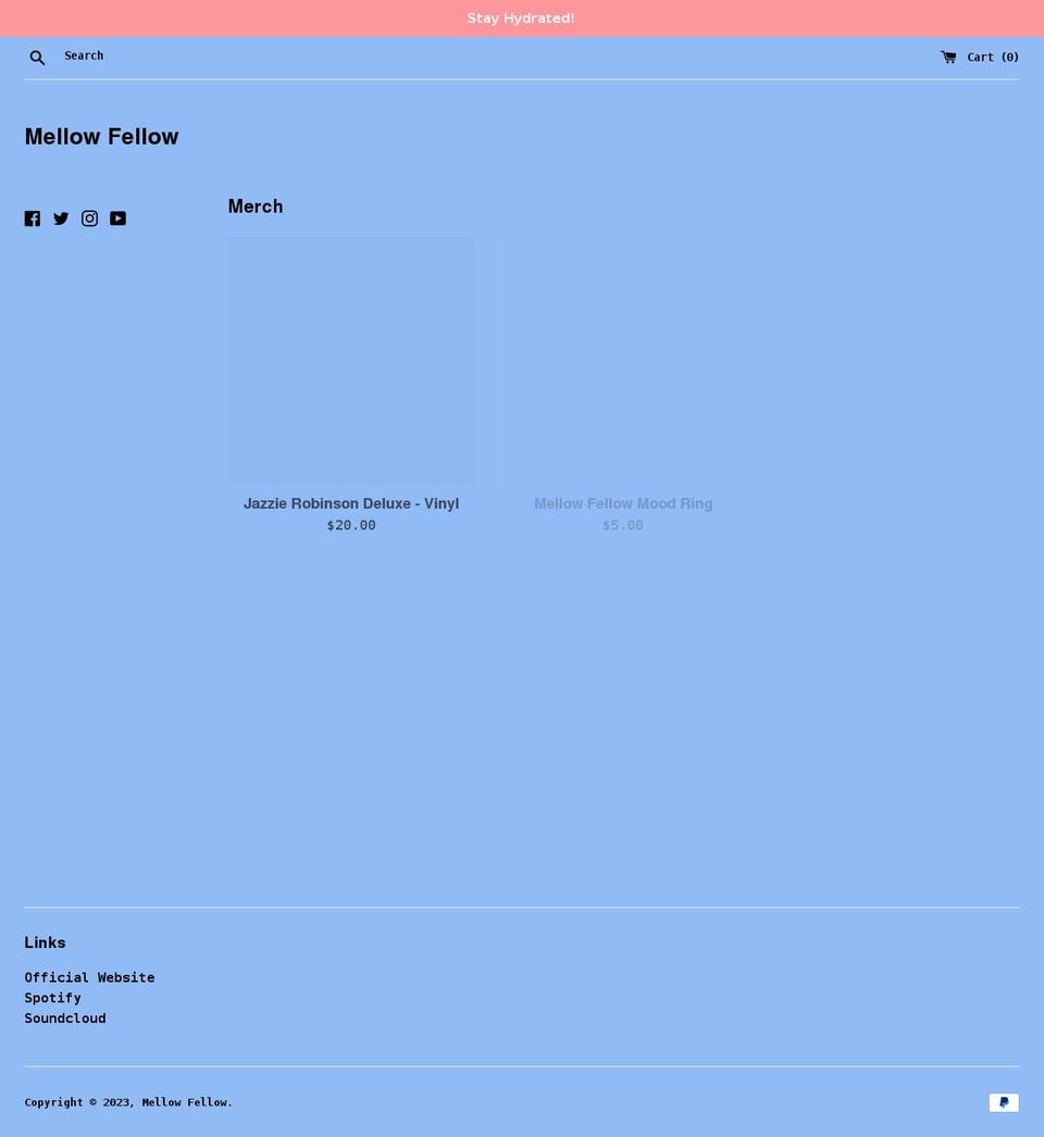 mellowfellow.shop shopify website screenshot