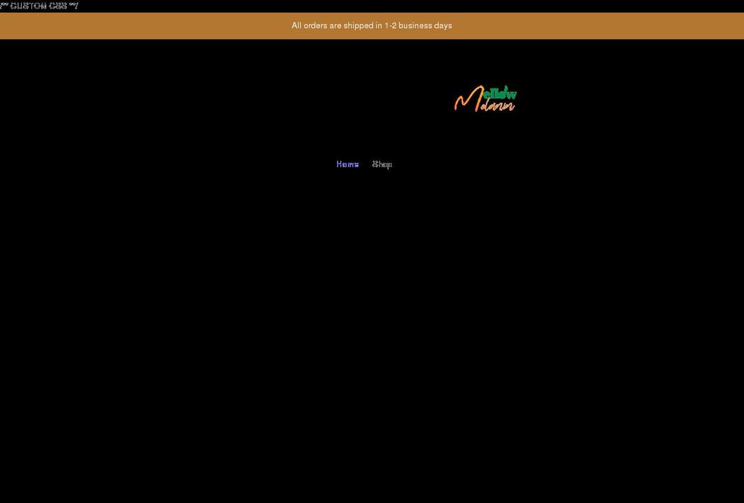mellowmelanin.com shopify website screenshot