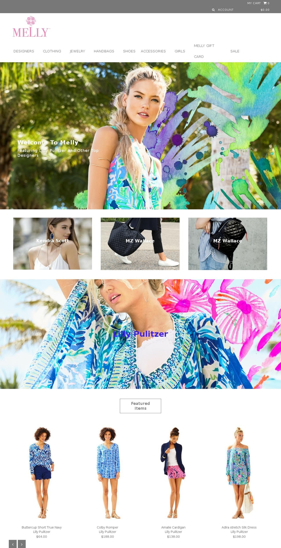 mellyonline.com shopify website screenshot