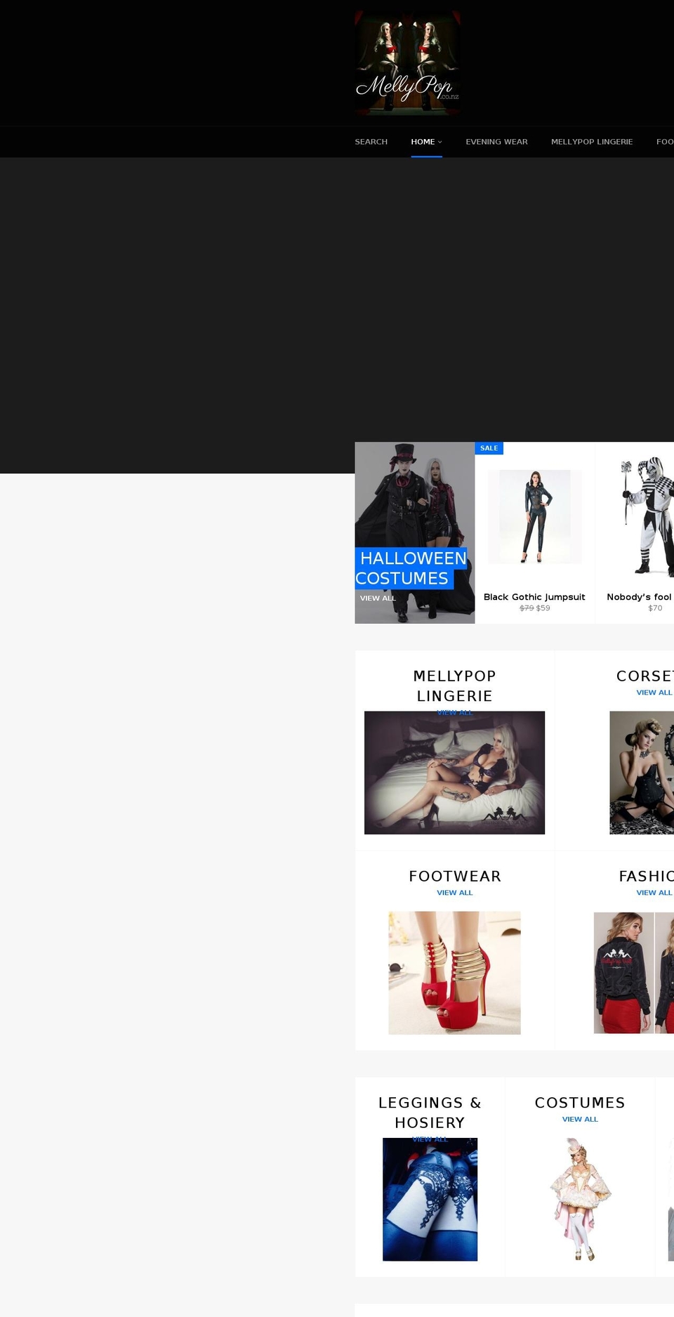 mellypop.co.nz shopify website screenshot