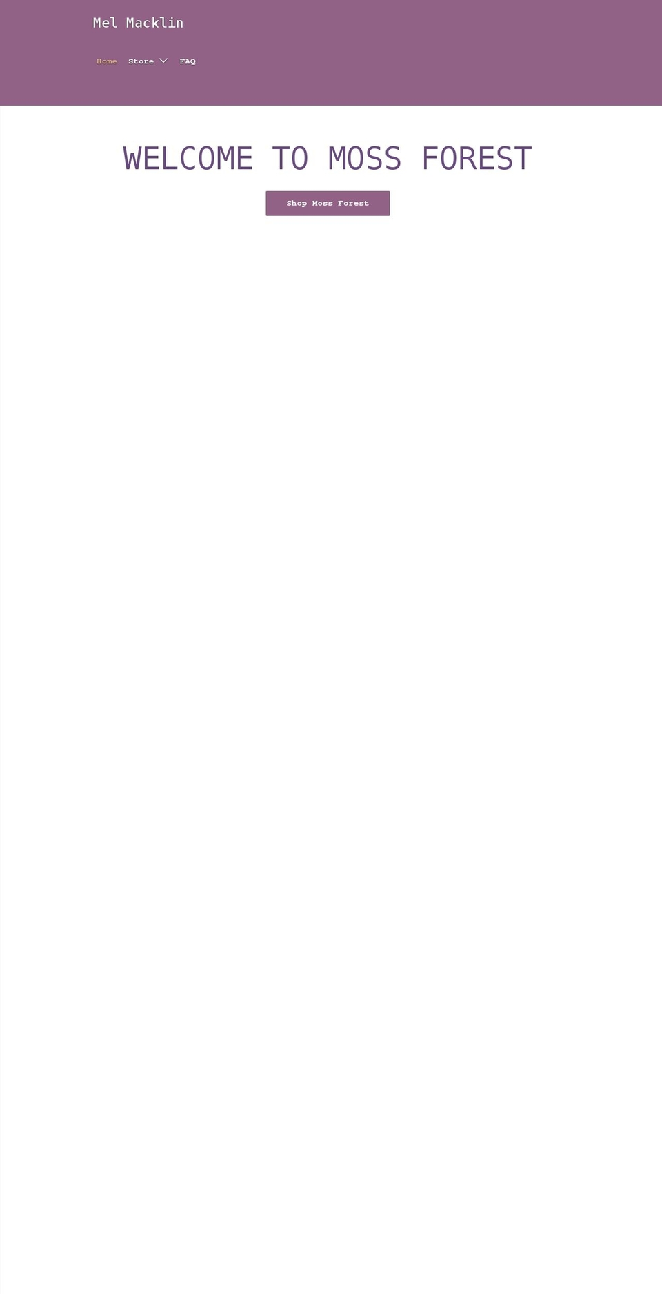 melmacklin.com shopify website screenshot