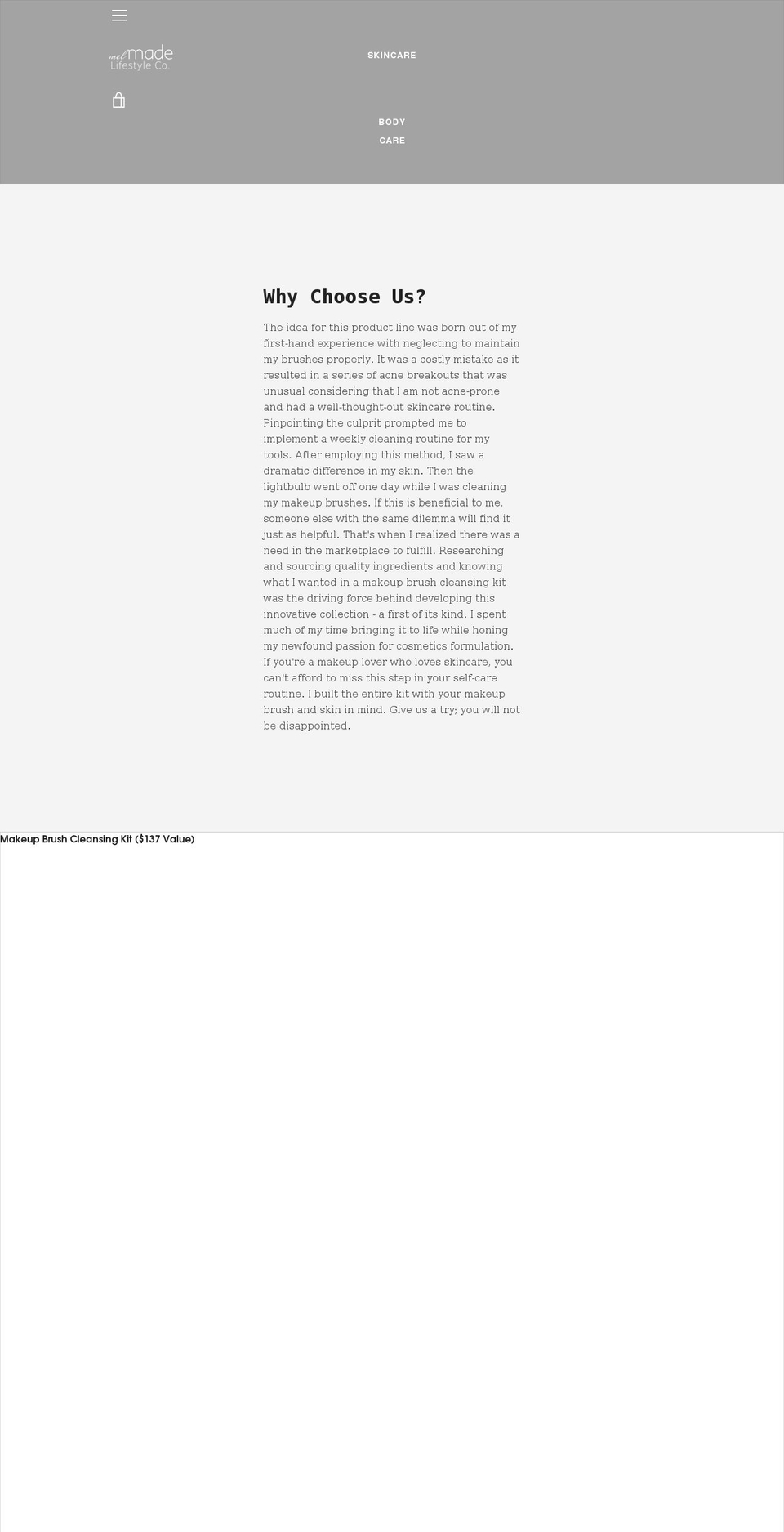 melmadelifestyleco.com shopify website screenshot