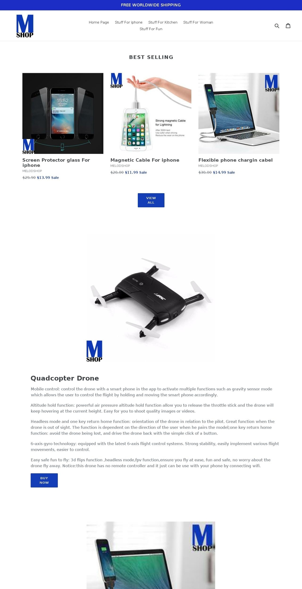 melo-shop.com — Shopify storefront screenshot