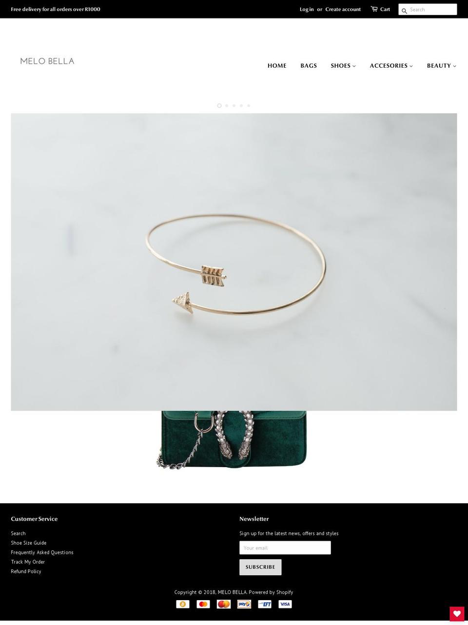 melobella.com — Shopify storefront screenshot