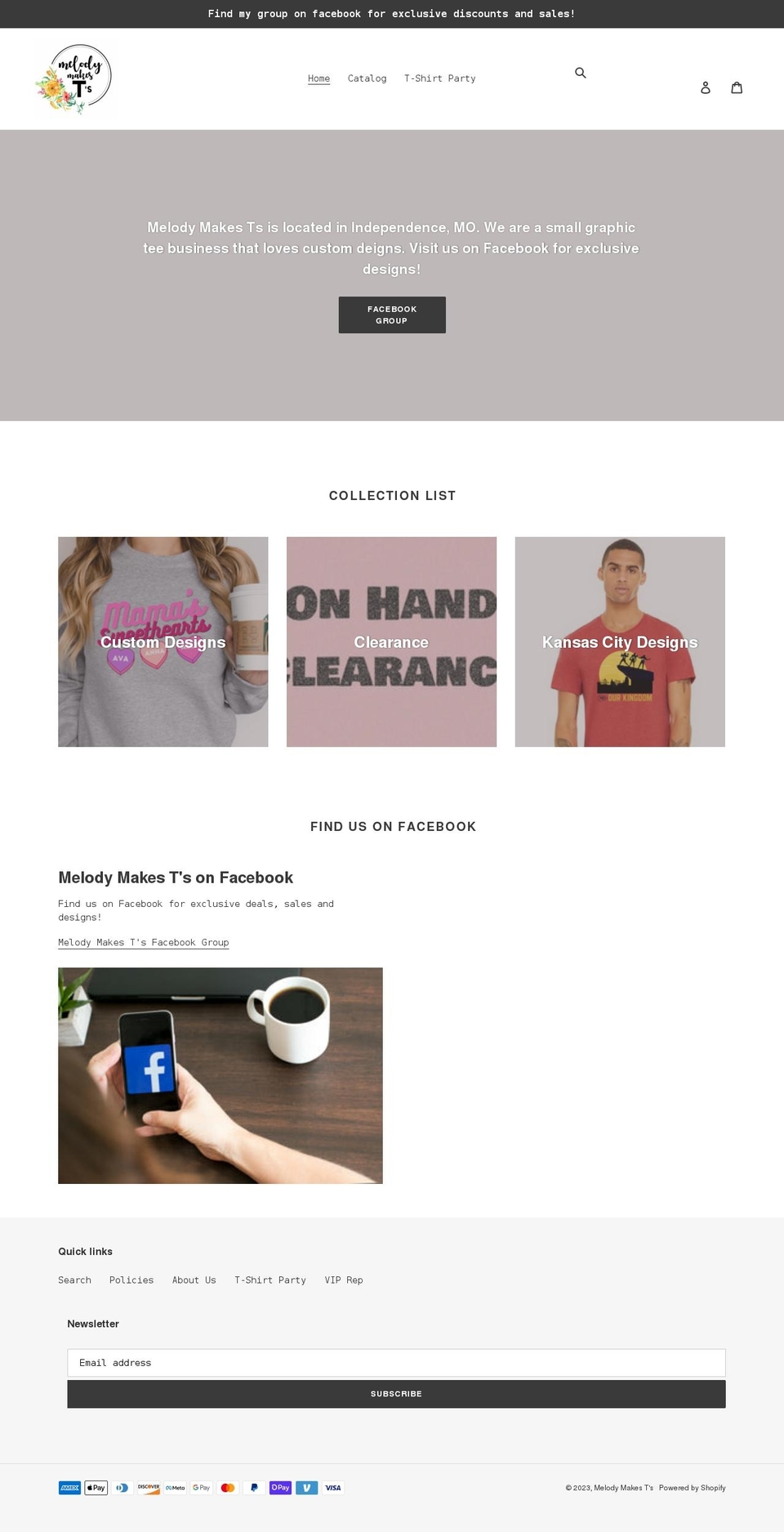 melodymakests.com shopify website screenshot
