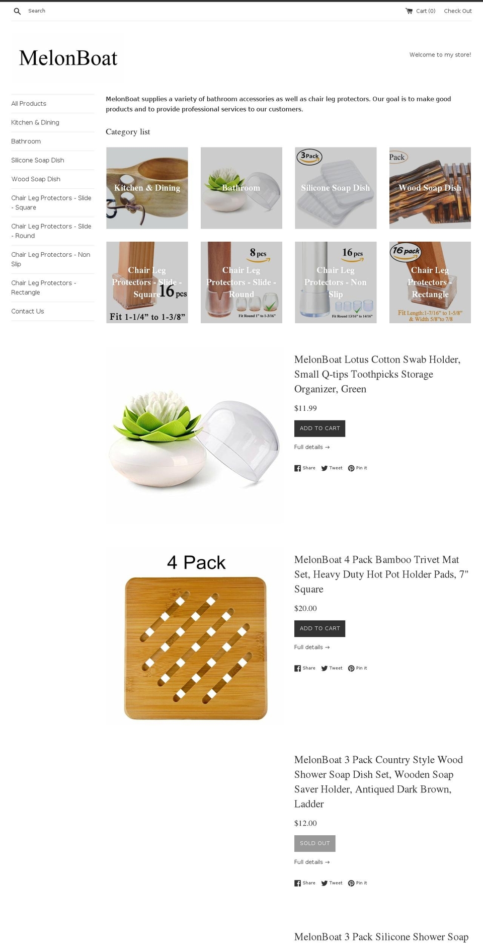 melonboat.com shopify website screenshot