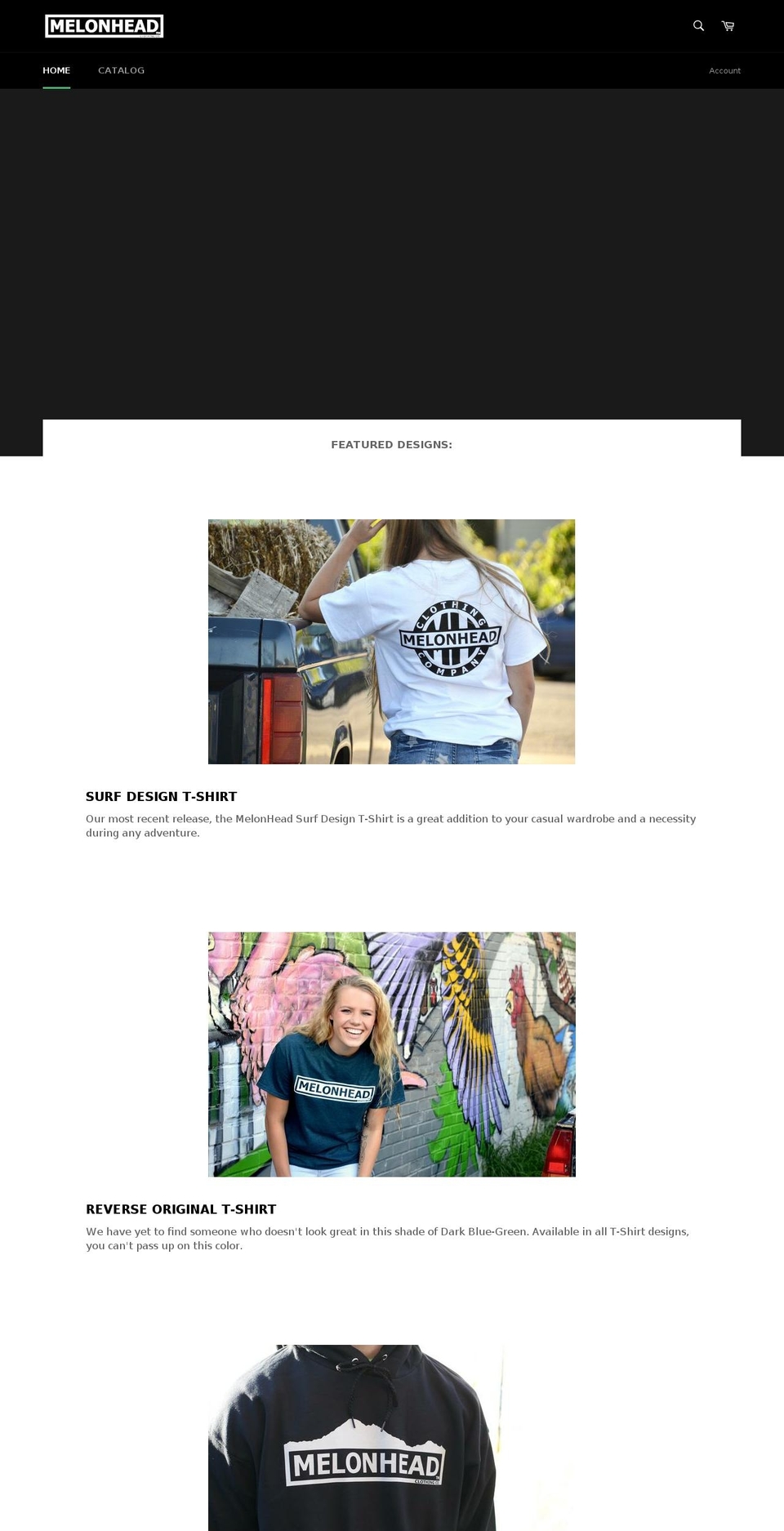 melonheadclothing.com — Shopify storefront screenshot