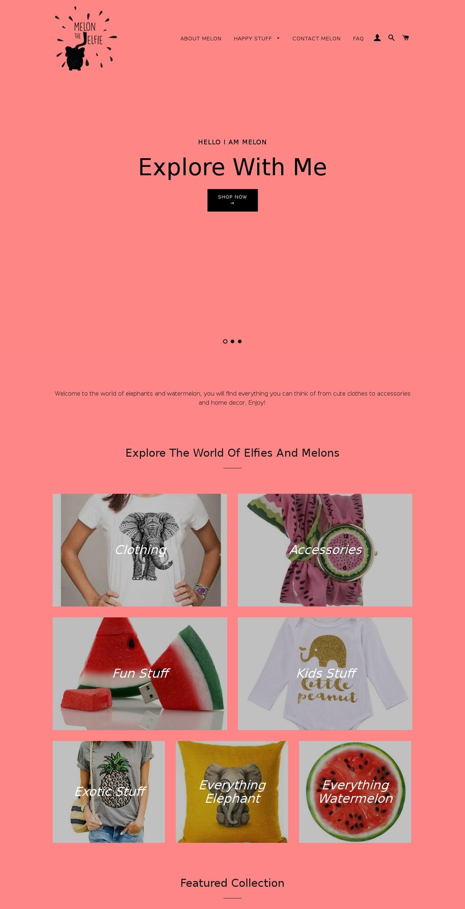 melontheelfie.com — Shopify storefront screenshot