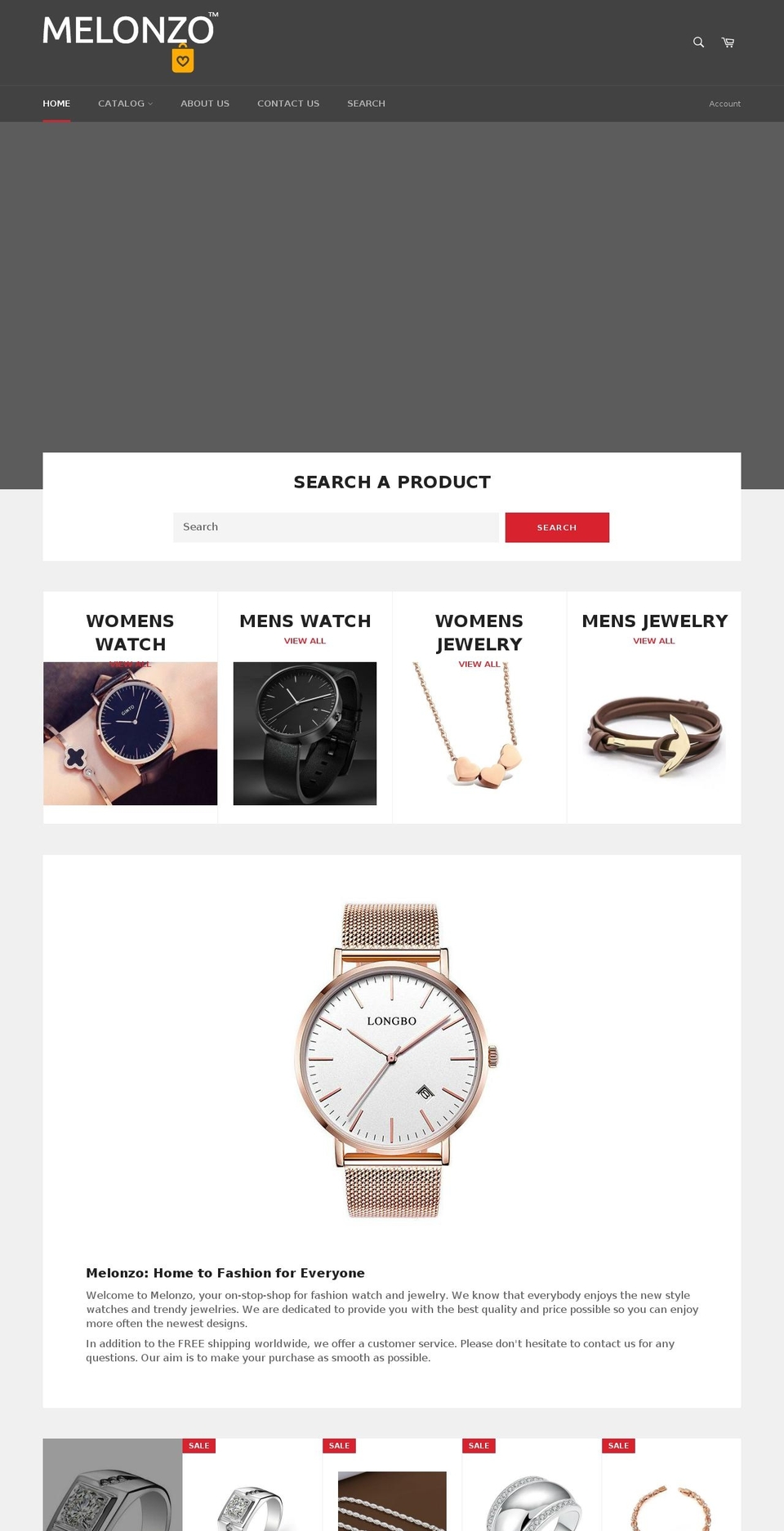 melonzo.com shopify website screenshot