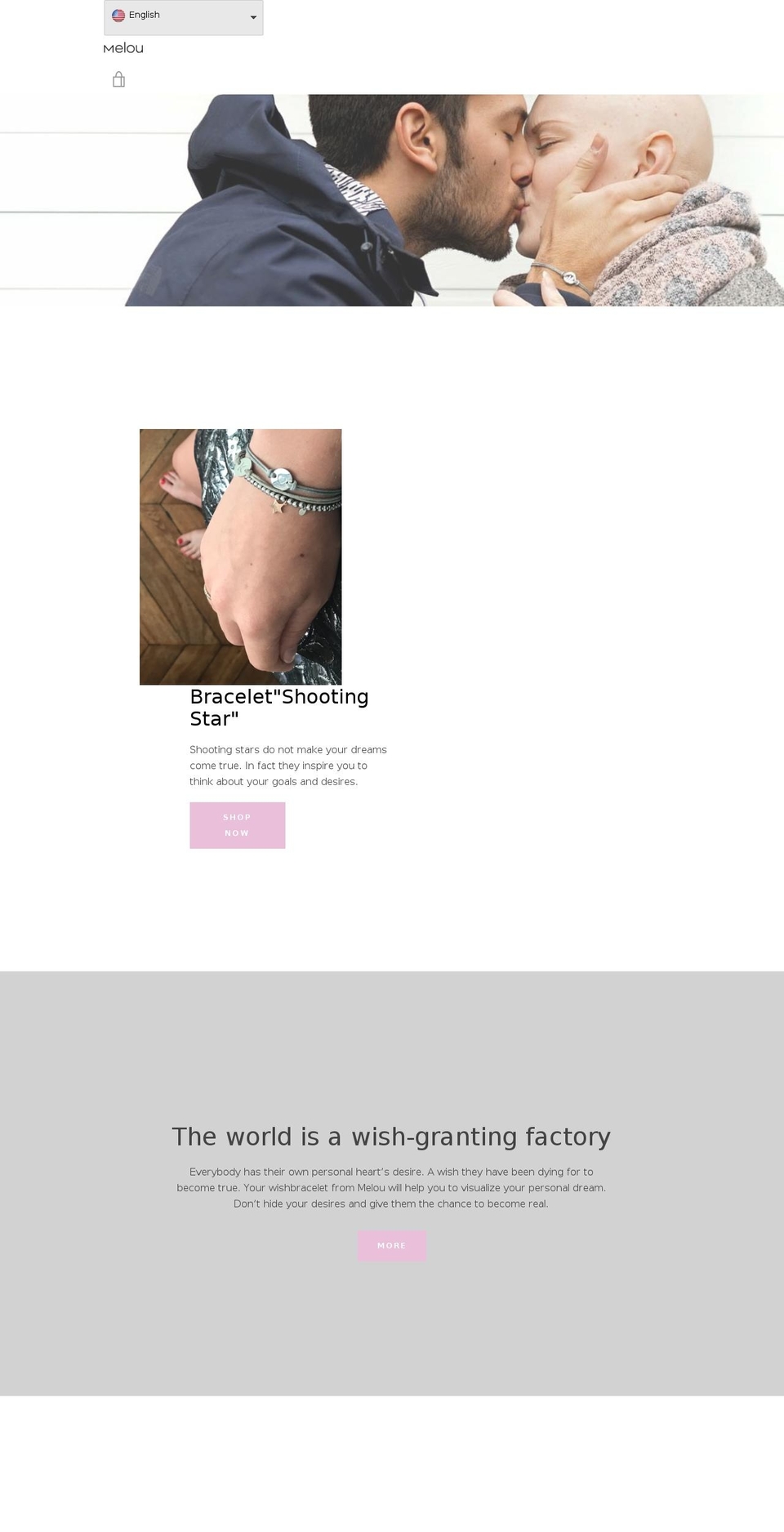 Copy of Narrative Shopify theme site example melou.de