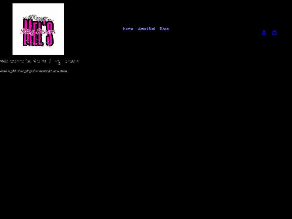 melsblingdream.com shopify website screenshot