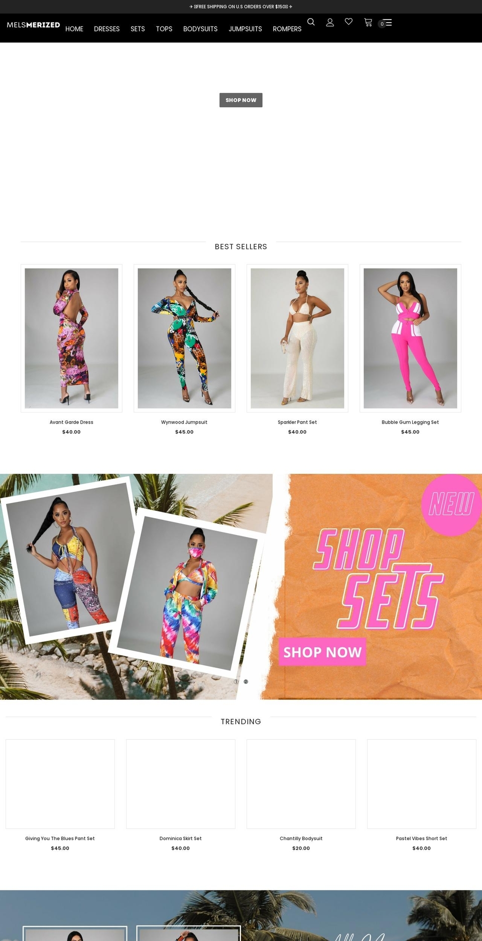 melsmerized.com shopify website screenshot