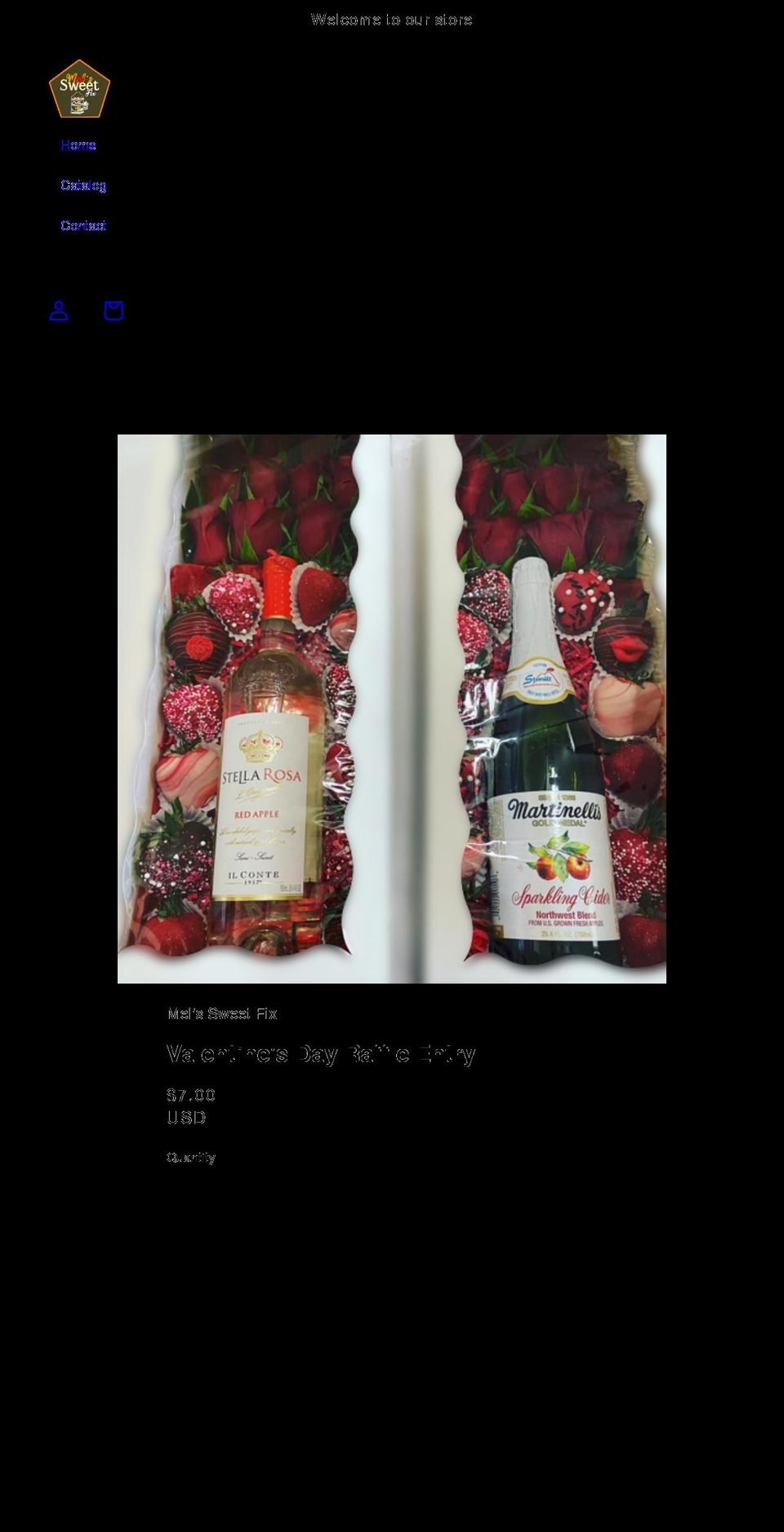 melssweetfix.com shopify website screenshot