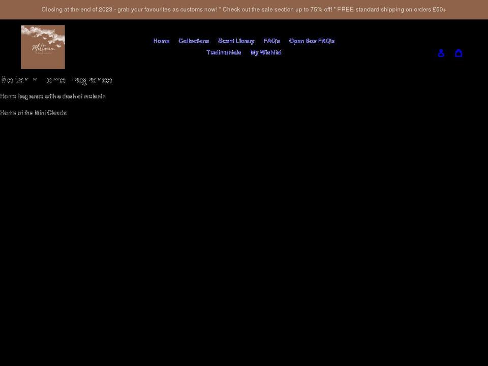 meltanin.com shopify website screenshot