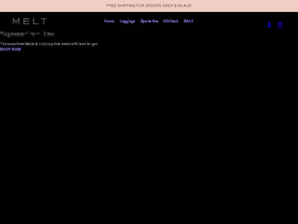 meltaustralia.com shopify website screenshot