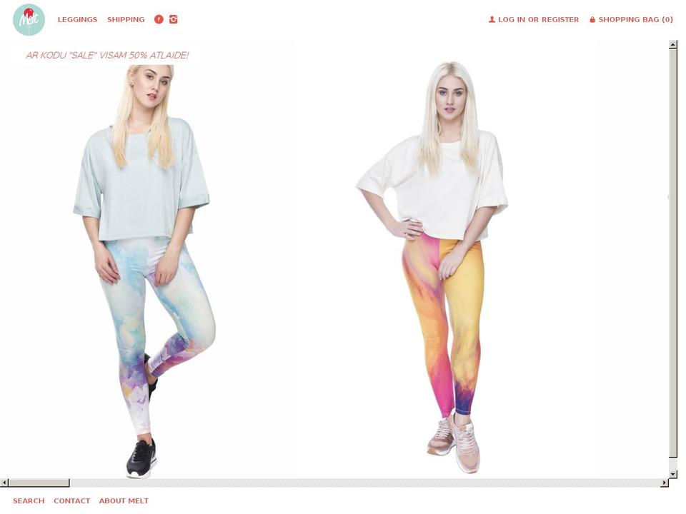 meltclothingstore.com — Shopify storefront screenshot