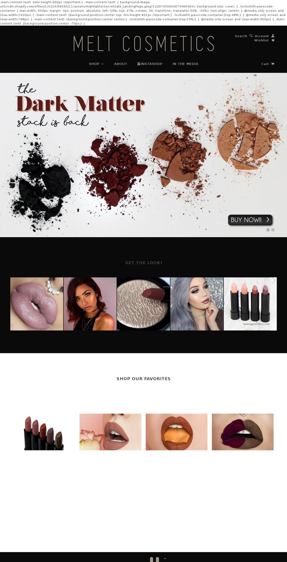 live (12\/02\/17) Shopify theme site example meltcosmetics.org