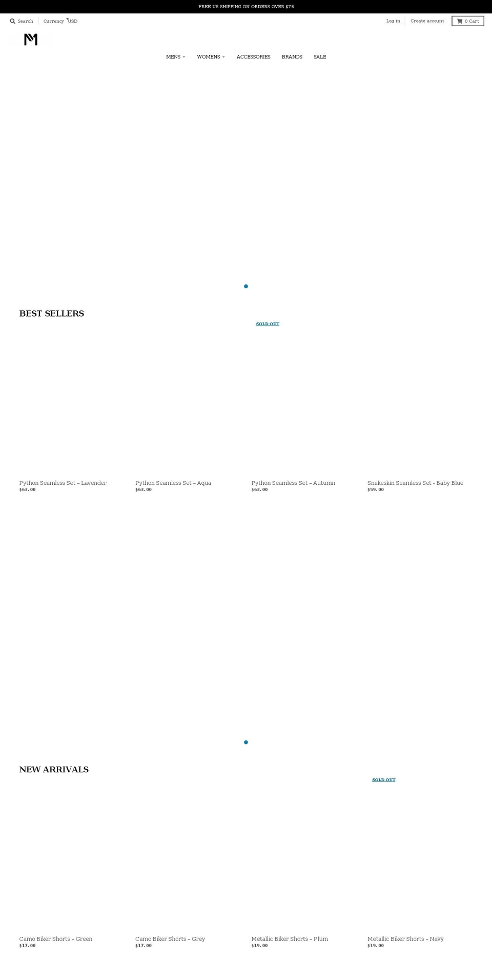 meltedfit.com shopify website screenshot