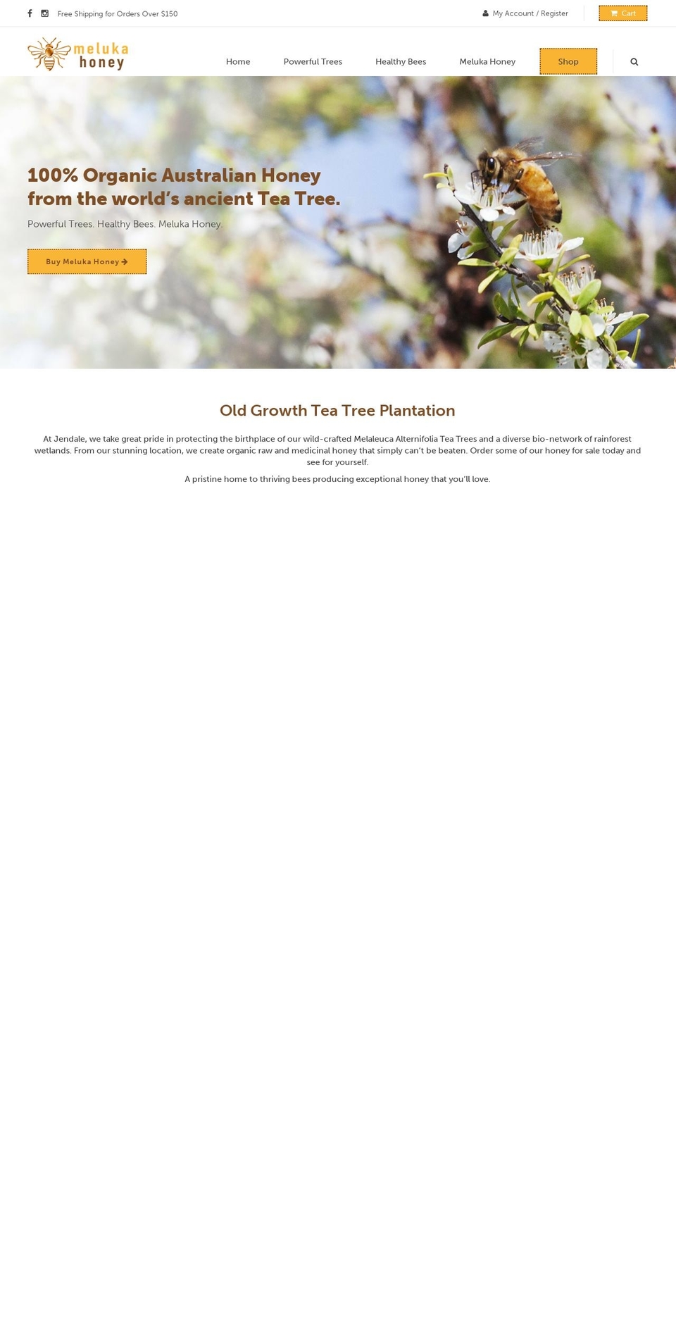 melukahoney.com — Shopify storefront screenshot