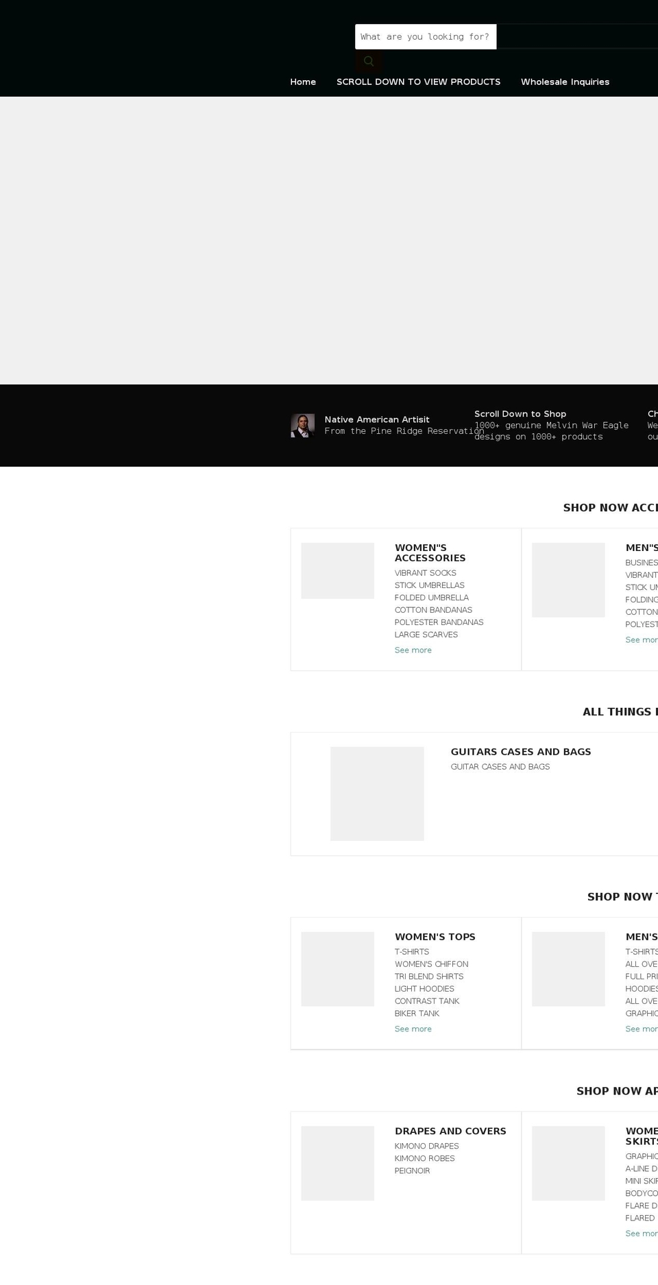 melvinwareagle.com — Shopify storefront screenshot